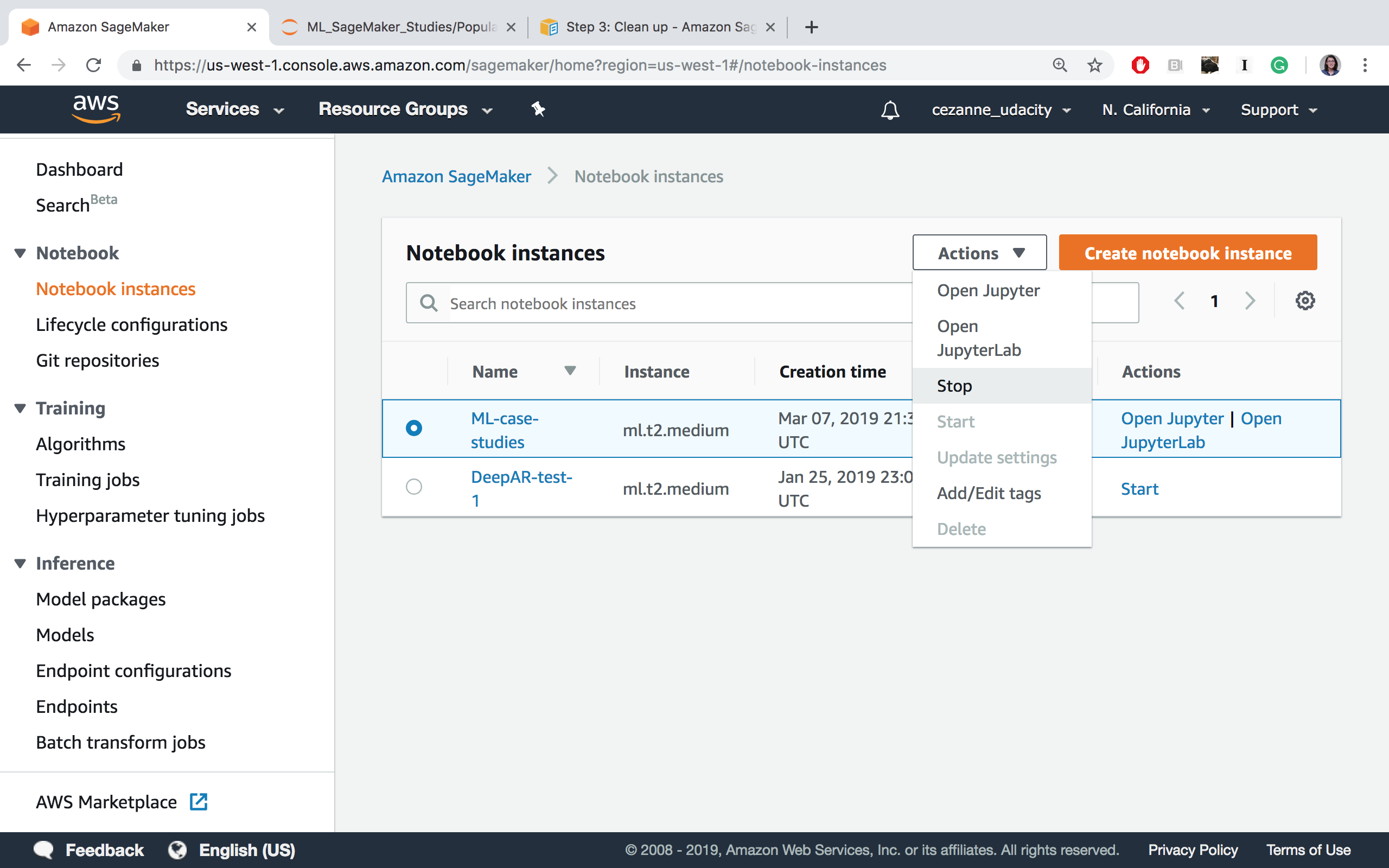 Stopping the ML-case-studies notebook