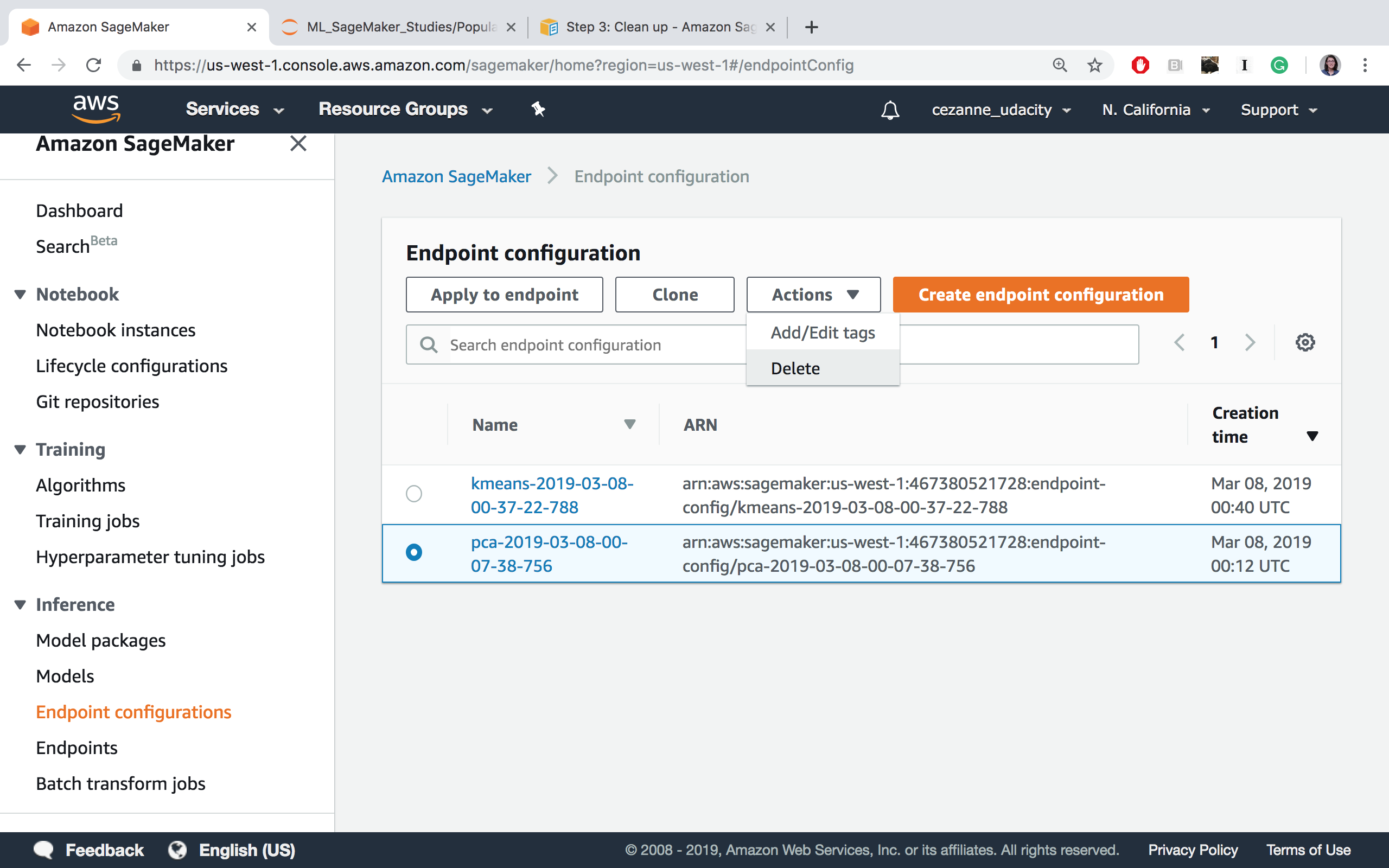 Delete endpoint config files.